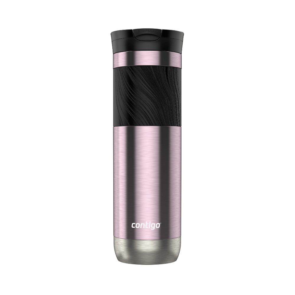 BOTELLA CONTIGO SNAPSEAL BYRON TRAVEL MUG LID AND GRIP 24OZ STAINLESS STEEL PINEBERRY
