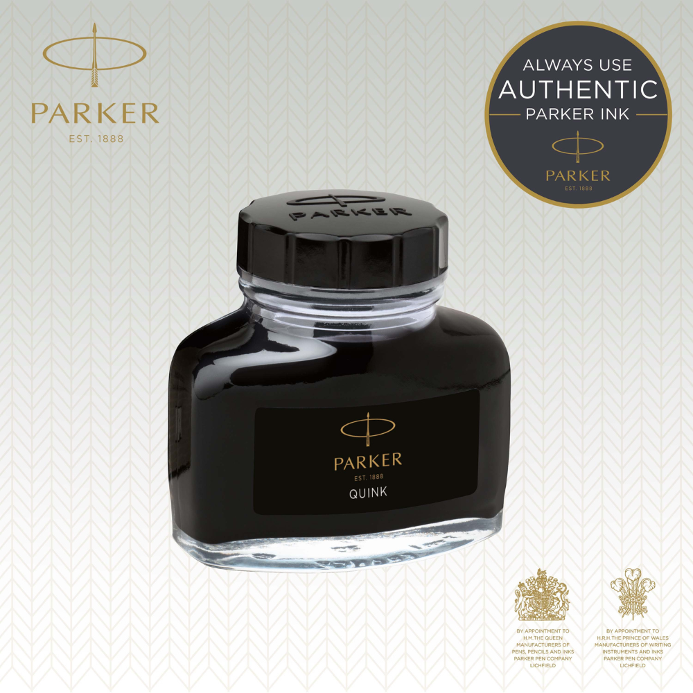 TINTA EN BOTELLA NEGRA PARA PLUMAFUENTE PARKER PARKER