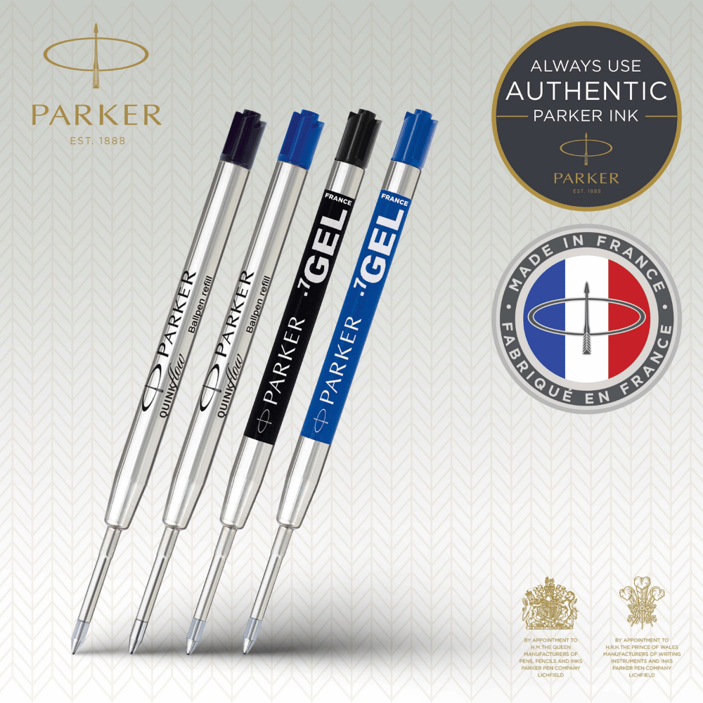 REPUESTO X6 PIEZAS (3 BALL PEN 3 GEL) TINTA SECA PARKER