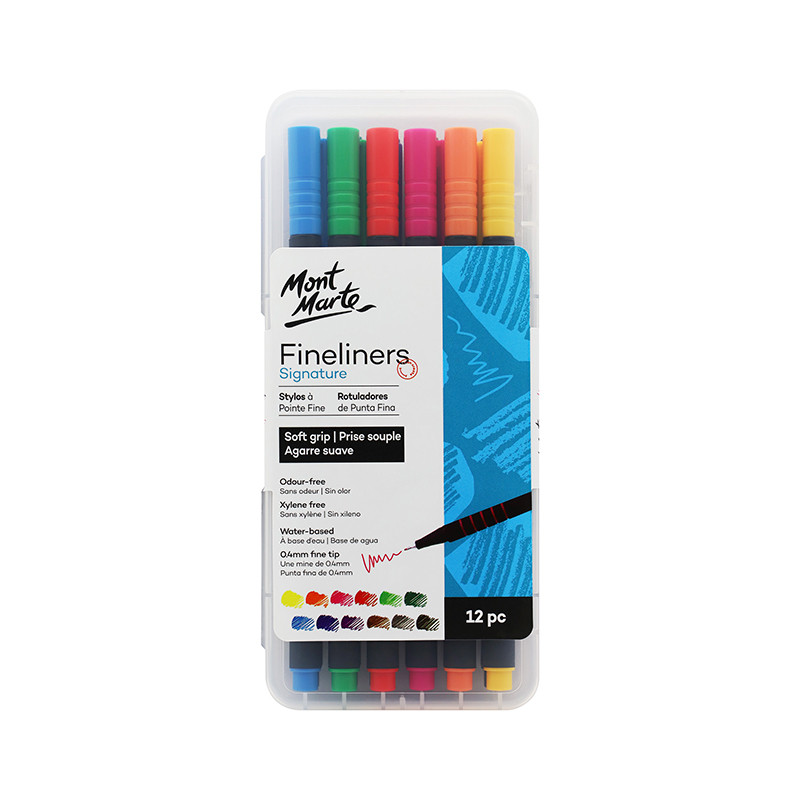 MICROPEN FINELINER 0.4 MM SETX12 MONT MARTE