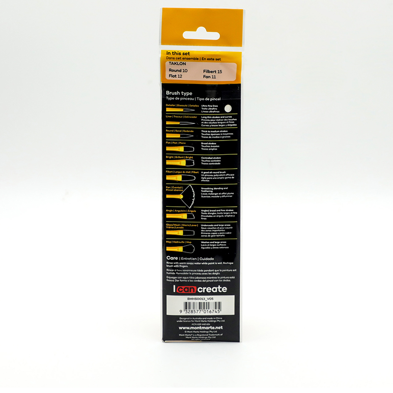pinceles-para-acrilicos-setx4-mont-marte-bmhs0013c