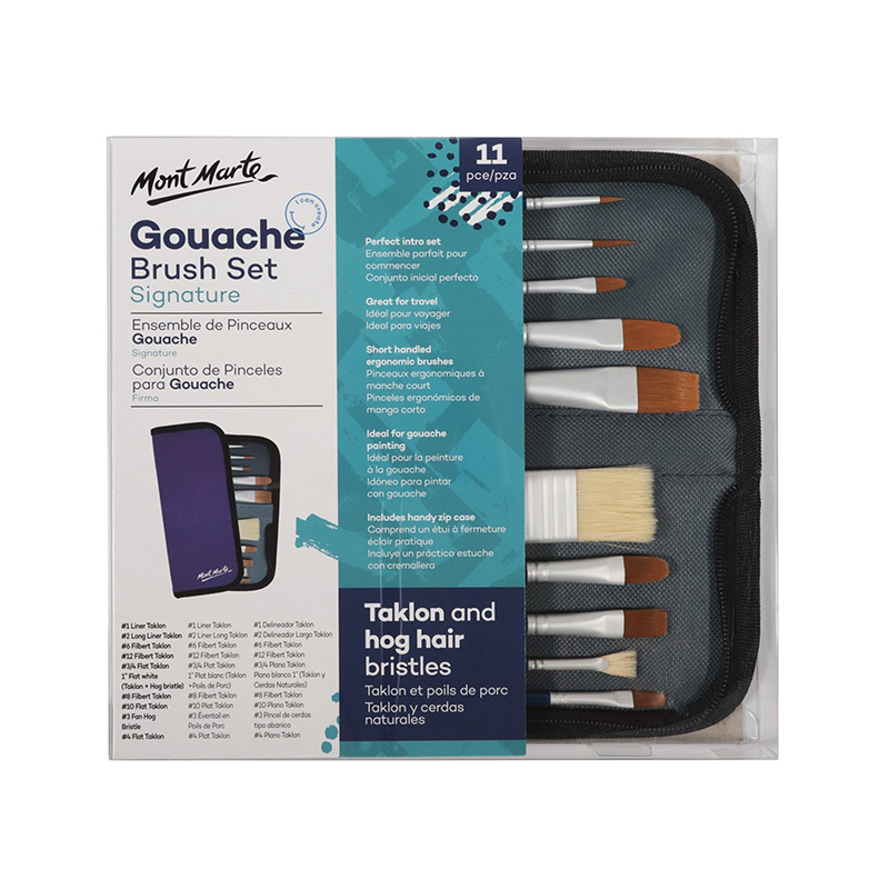 pinceles-para-gouche-setx11-estuche-mont-marte-bmhs0037