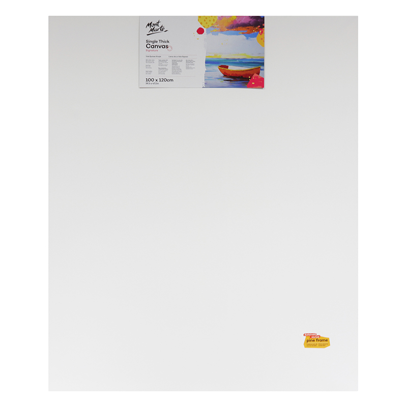 LIENZO PARA PINTAR CON MARCO DE PINO TELA DE ALGODON 280 GR 100X120 CM MONT MARTE