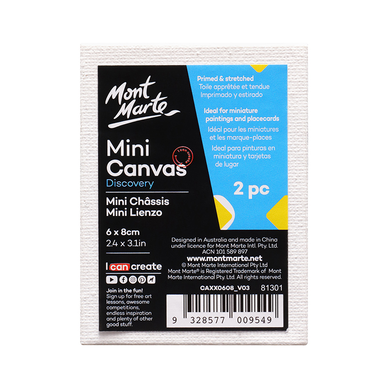 MINI LIENZO 6X8 CM 280 GR SETX2 MONT MARTE