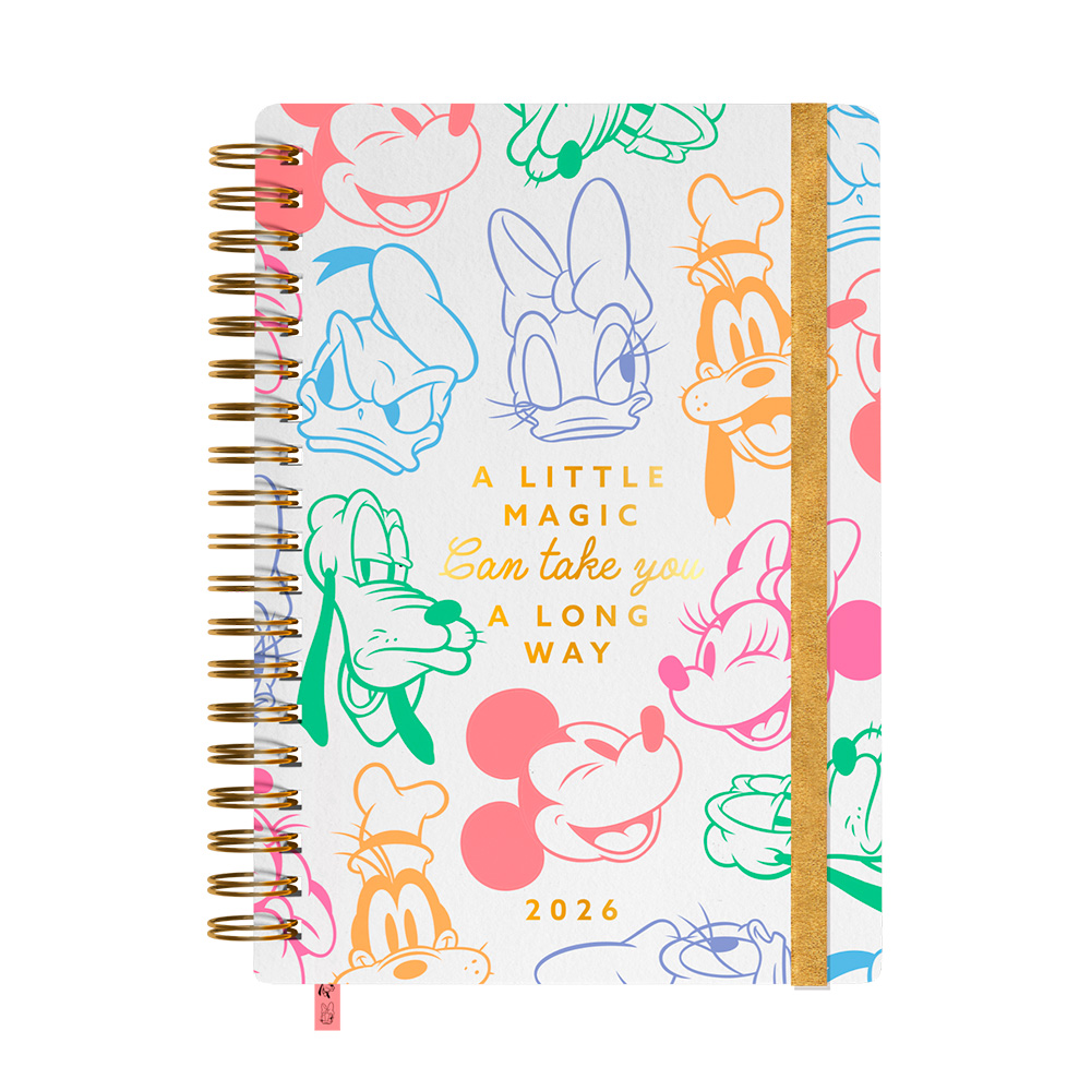 AGENDA 2026 MICKEY & FRIENDS - DIA POR PAGINA MOOVING
