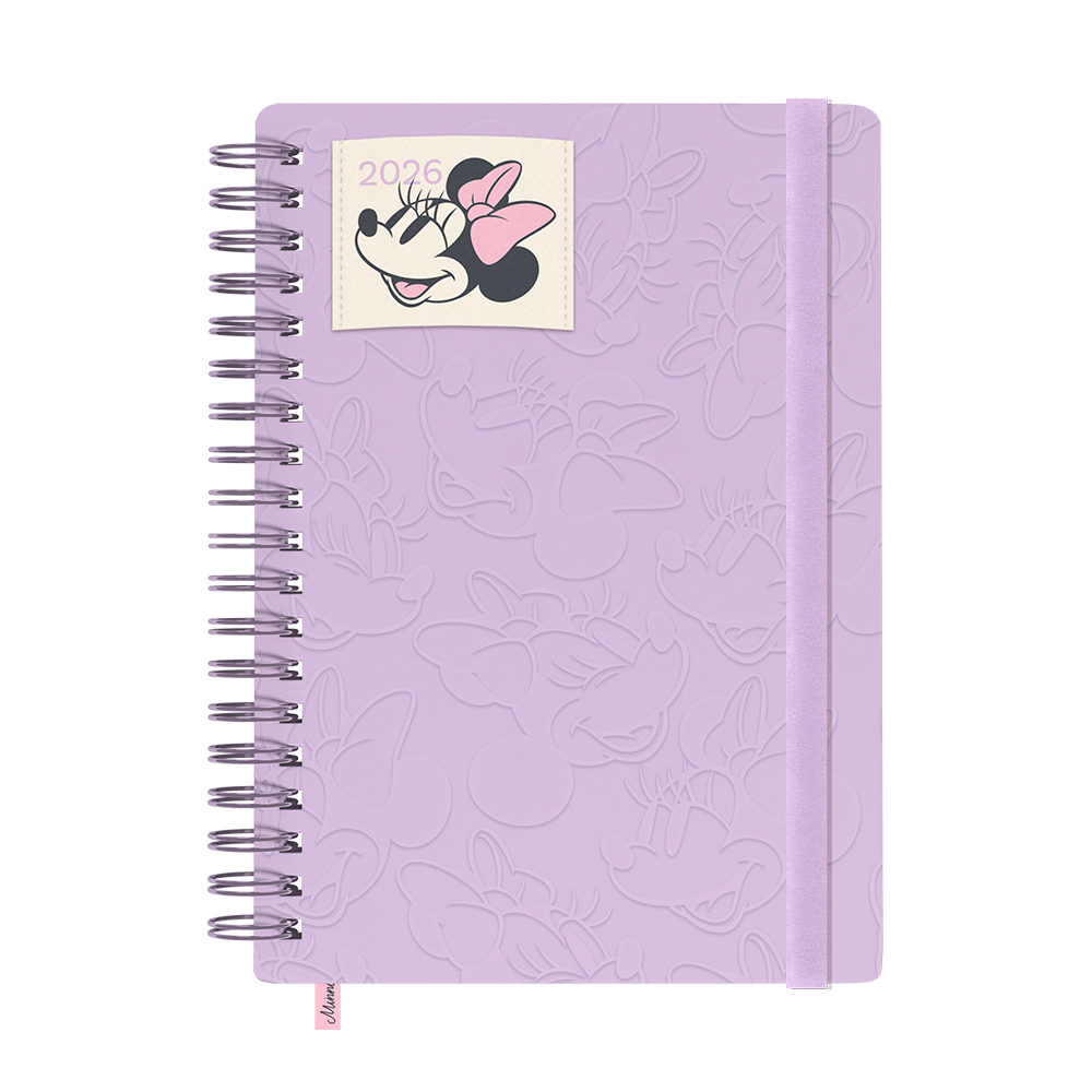 AGENDA 2026 MINNIE MOUSE - DIA POR PAGINA MOOVING
