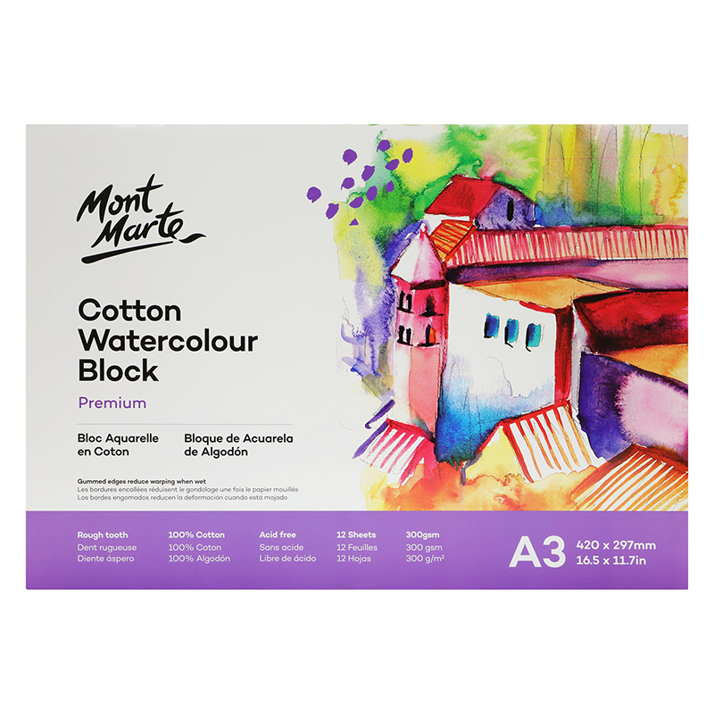 block-de-acuarela-a3-algodon-premium-watercolour-pad-premium-de-12hojas-300gr-mont-marte-msb0130