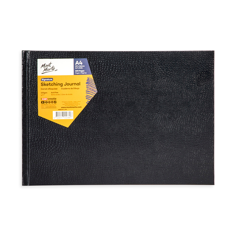 CUADERNO DE DIBUJO ARTISTICO - SKETCHBOOK DE 100 HOJAS 150 GR MONT MARTE A4/A5