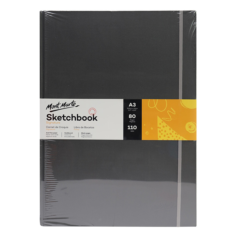 LIBRO DE BOCETOS A3 - SKETCHBOOK DE 80 HOJAS 110 GR MONT MARTE