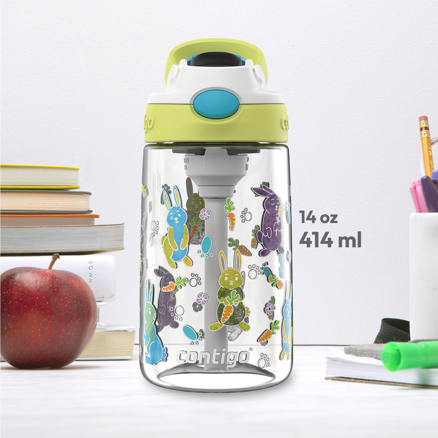 BOTELLA INFANTIL CONTIGO KIDS AUTOSPOUT® CON SORBETE 14OZ 414ML RABBIT