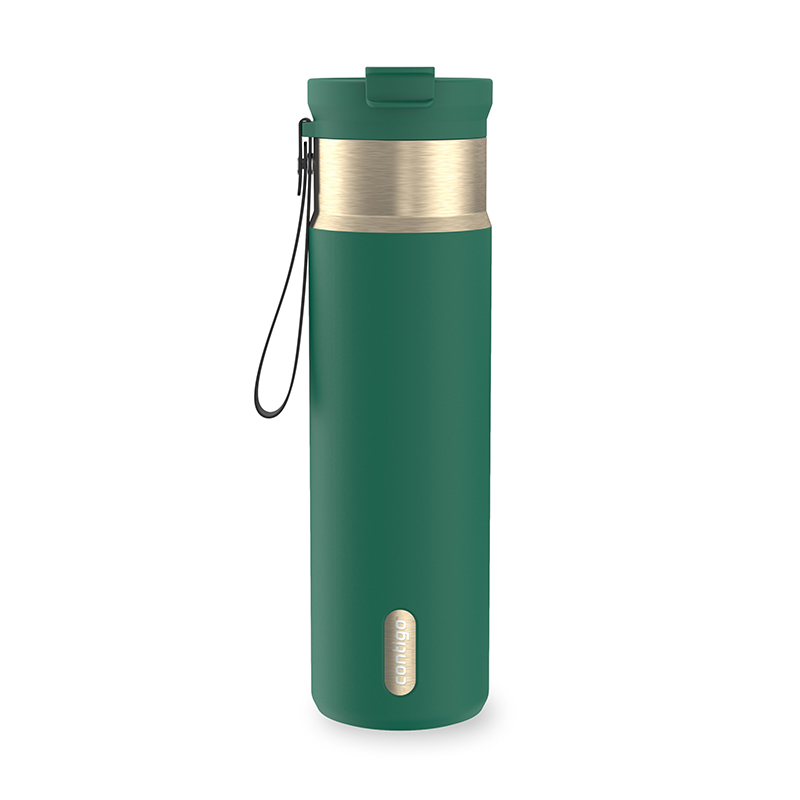 BOTELLA TERMICA CONTIGO DUAL SIP 24OZ / 709ML DARK EMERALD CHAMPAGNE